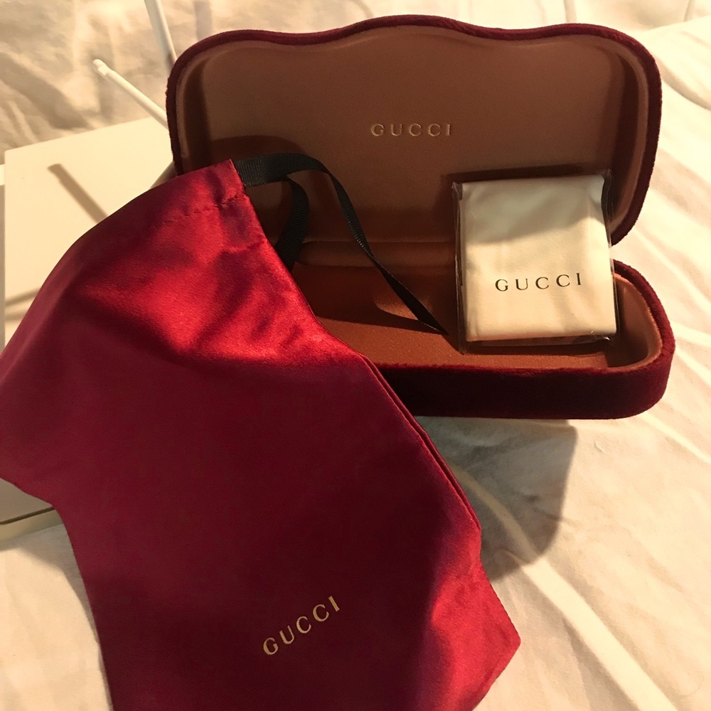 Gucci Velvet Eyeglass Case NWOT